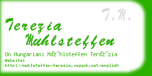 terezia muhlsteffen business card